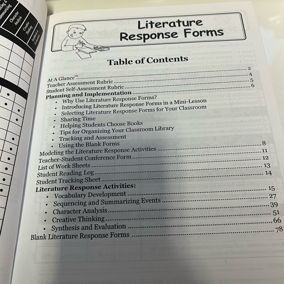 Children Resource Book: Literature Response Forms - Picture 3 of 3
